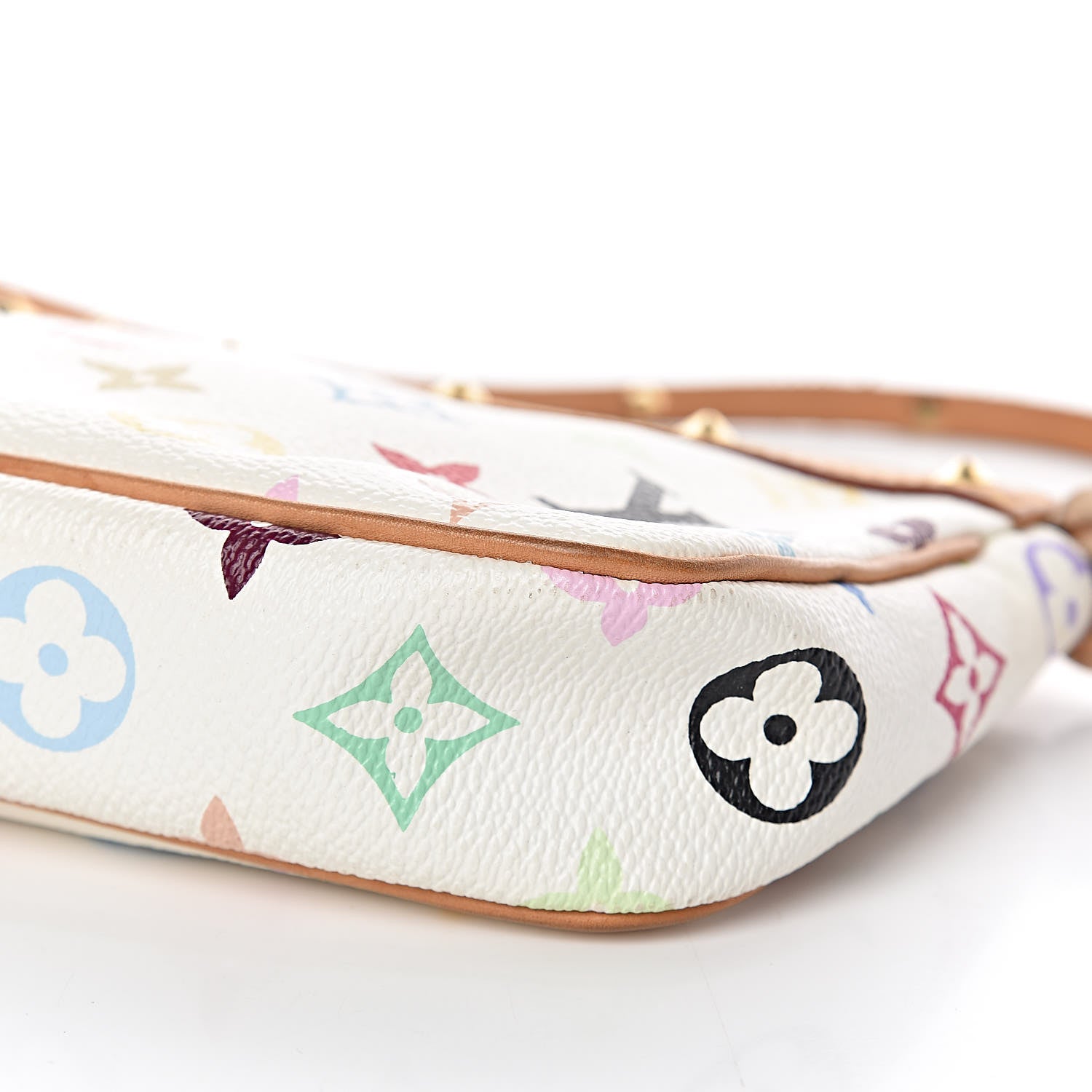 Louis Vuitton Monogram Multicolor Pochette Accessories White 10 of 10