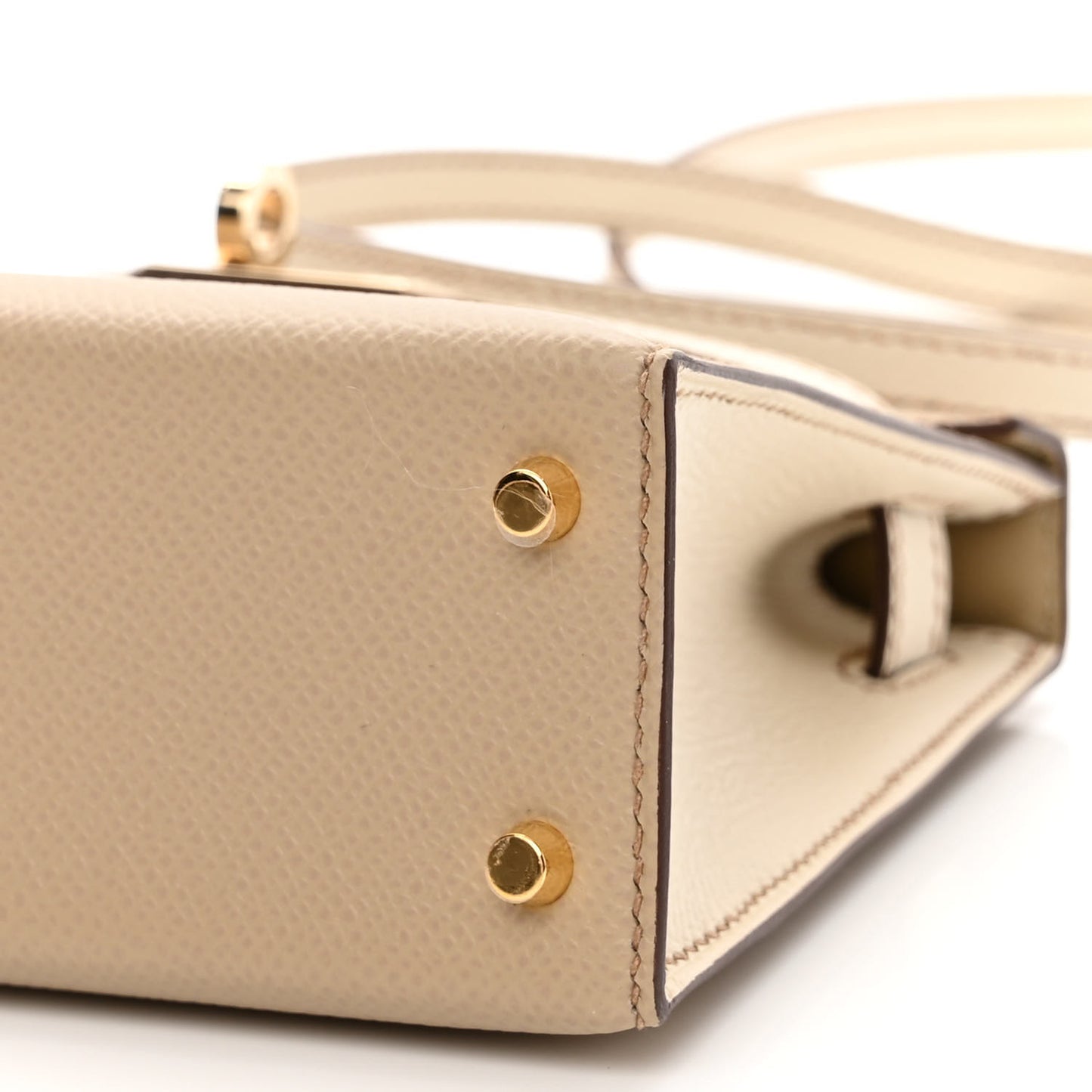 Epsom Horseshoe Mini Kelly Sellier 20 Trench Craie