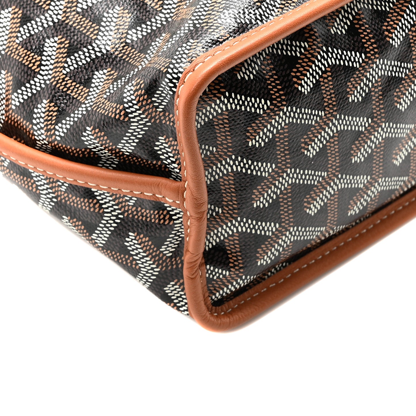 Goyardine Reversible Mini Anjou Black Gold