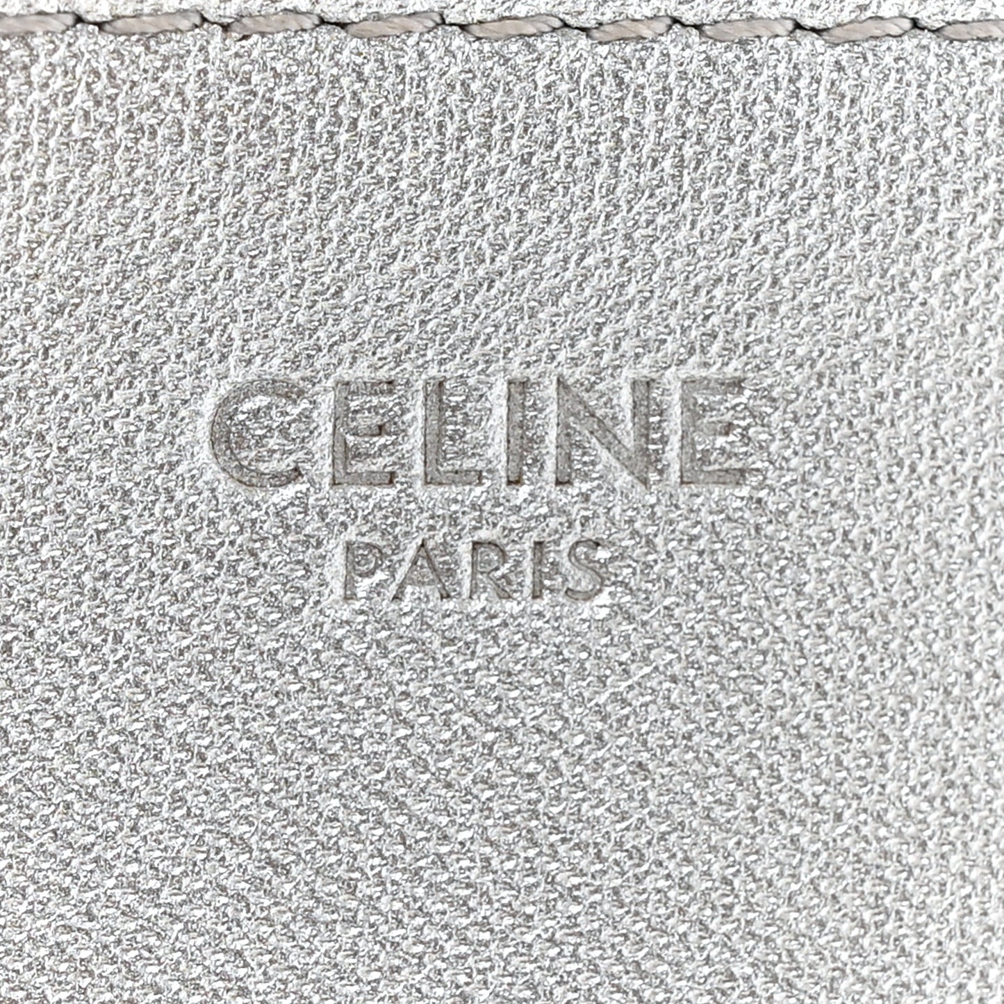Metallic Lambskin Small Trio Crossbody Bag Silver