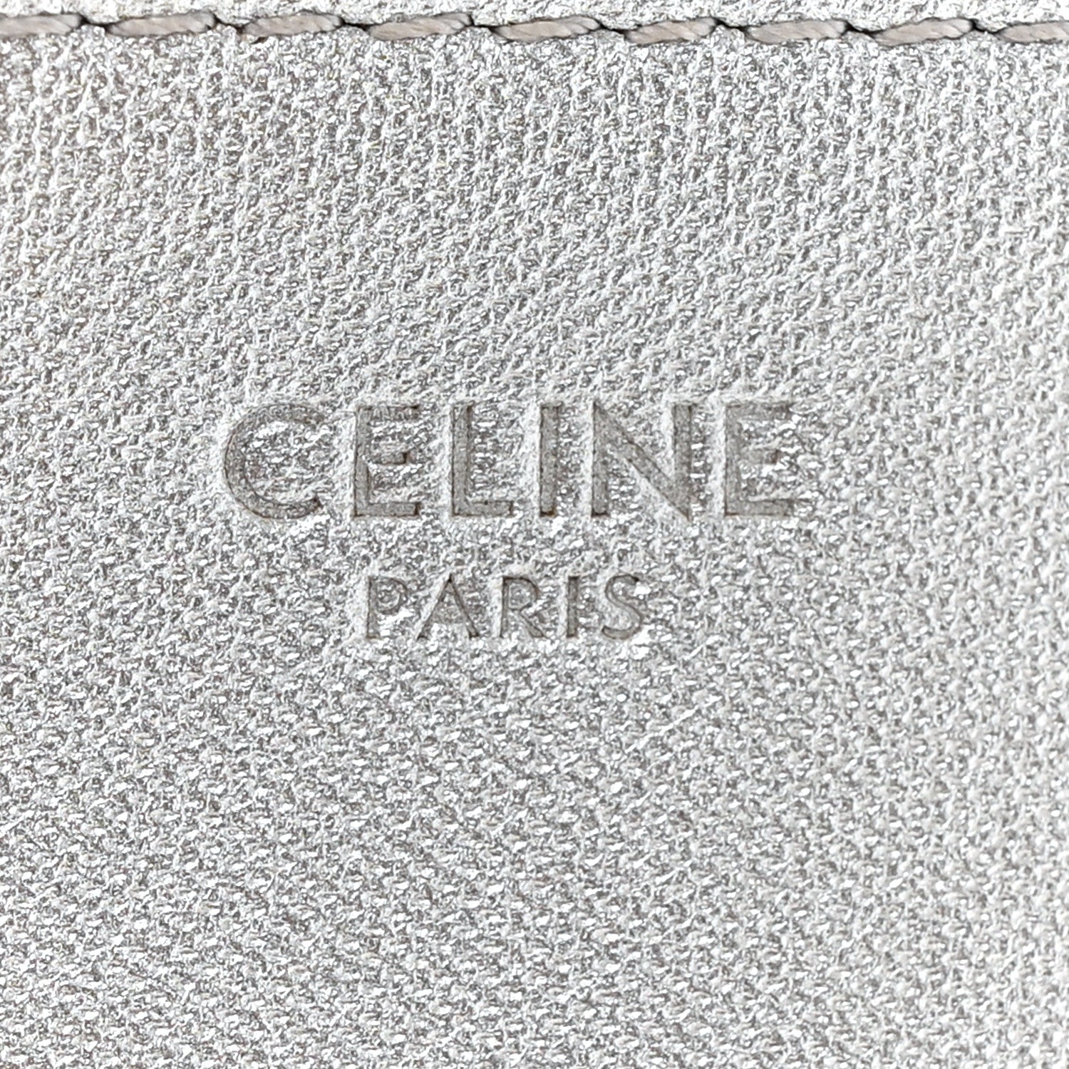 Celine Metallic Lambskin Small Trio Crossbody Bag Silver 8 of 14