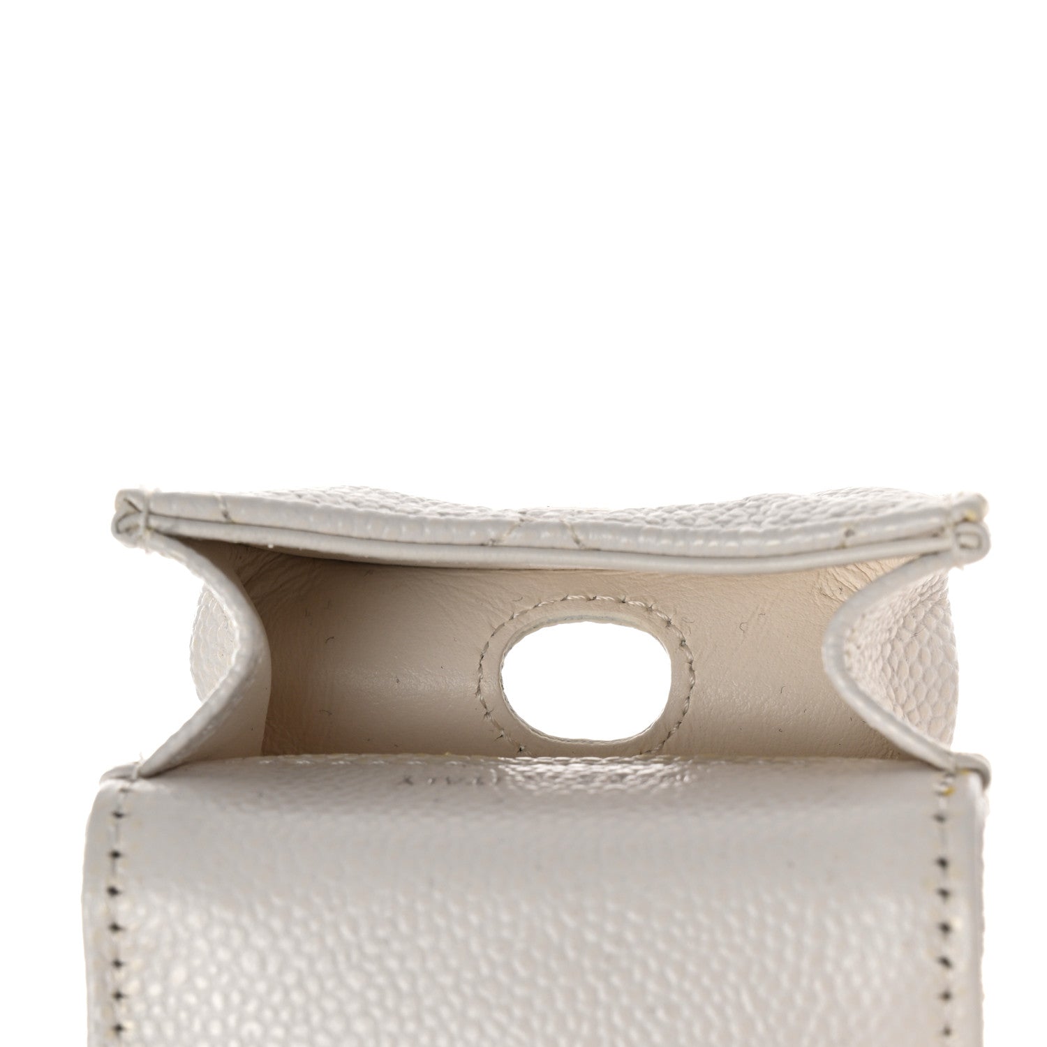 Chanel Caviar Quilted Airpods Pro Case White 4 of 8