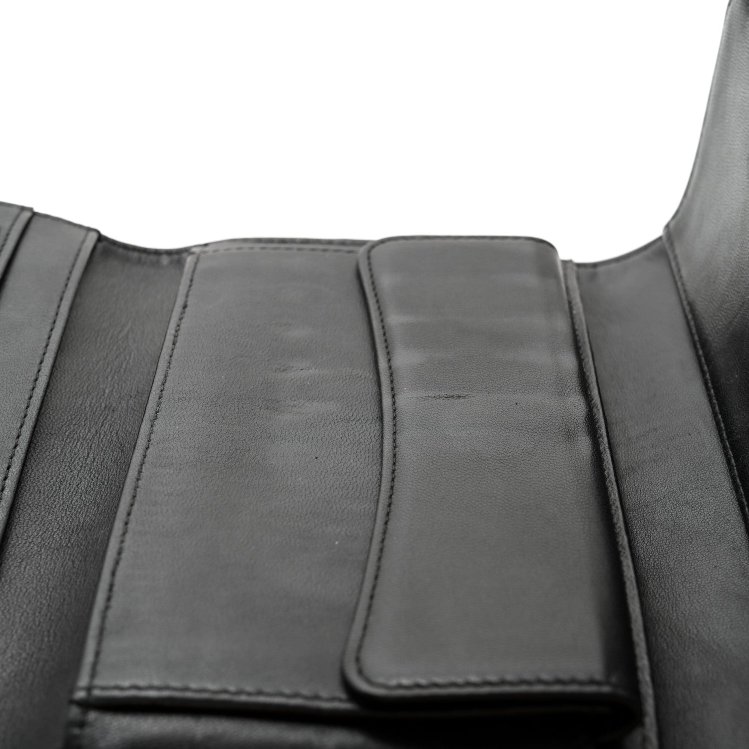 Chanel Lambskin Quilted Large Flap Wallet Black 9 of 16