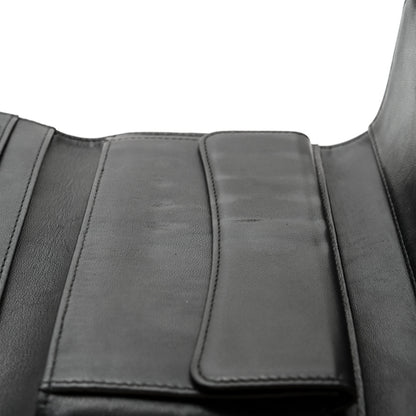 Chanel Lambskin Quilted Large Flap Wallet Black 9 of 16