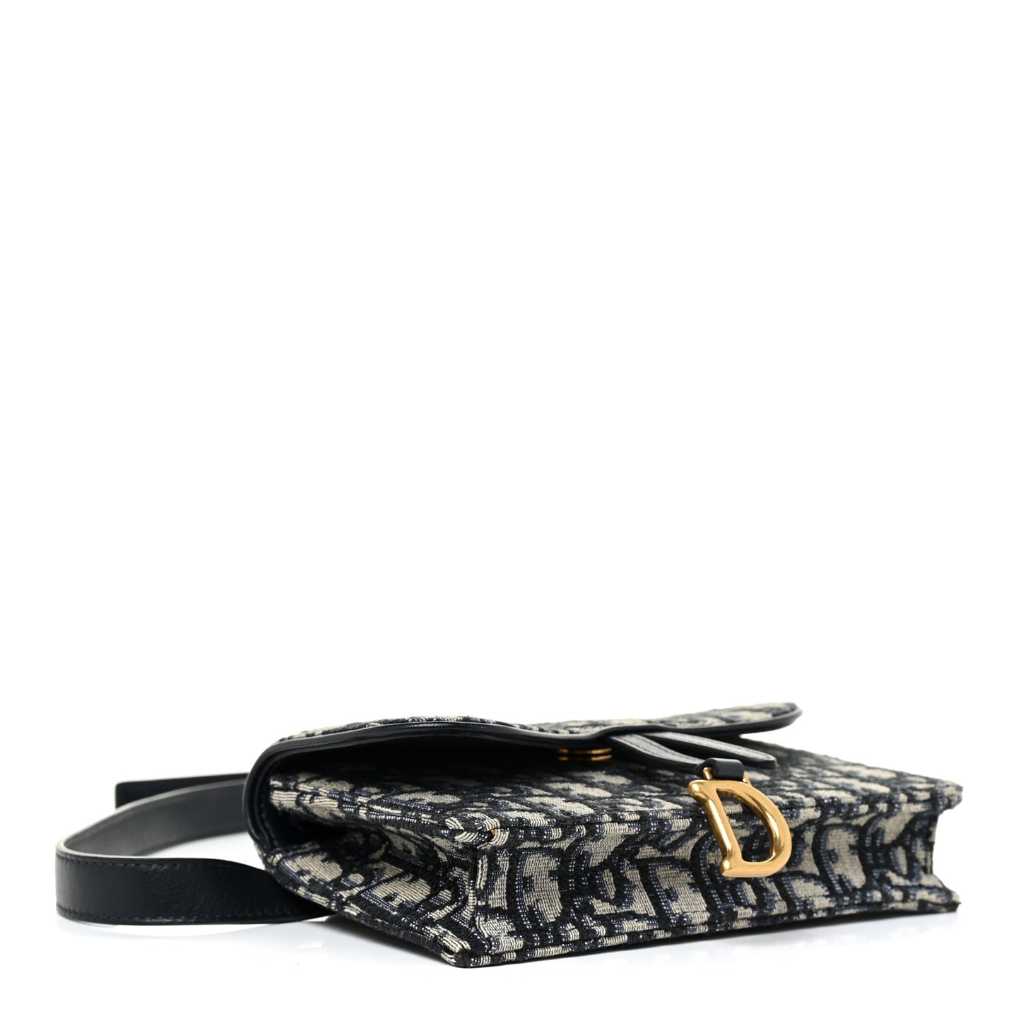 Oblique Saddle Belt Bag Blue