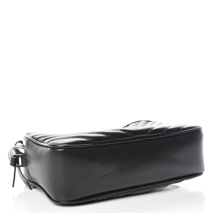 Saint Laurent Calfskin Matelasse Monogram Lou Camera Bag Black 4 of 11