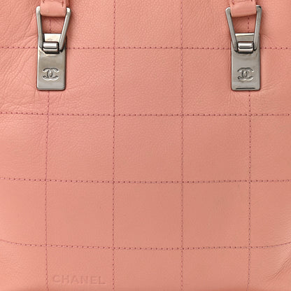 Chanel Caviar Square Stitched Tote Pink 7 of 9
