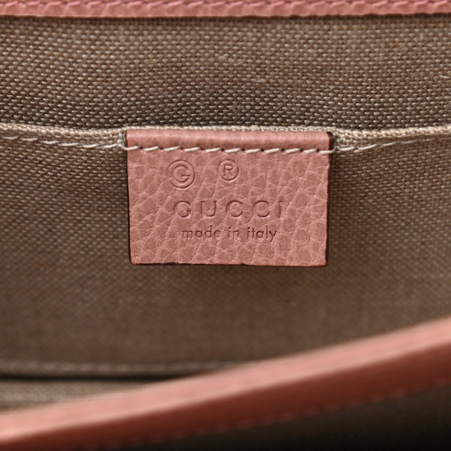 Gucci Dollar Calfskin Small Interlocking G Shoulder Bag Soft Pink 6 of 13