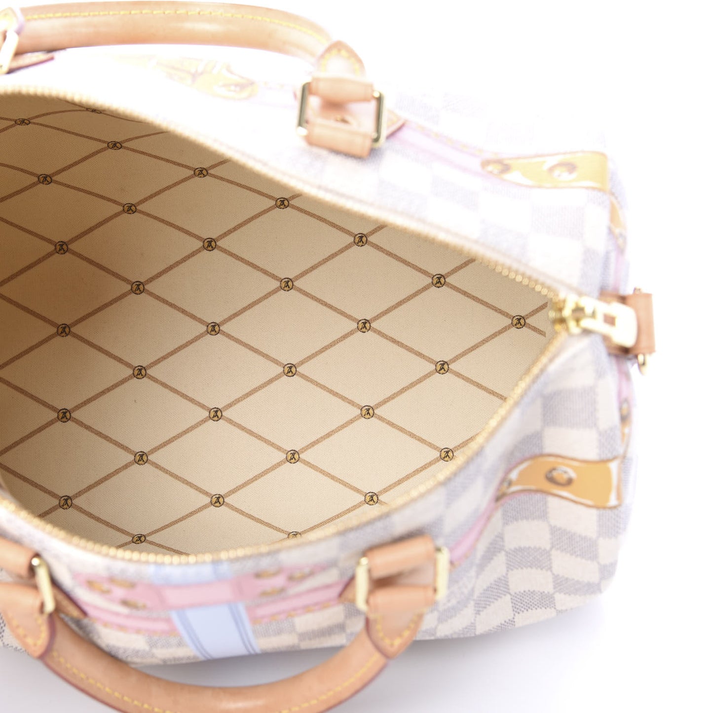 Damier Azur Summer Trunks Speedy Bandouliere 30