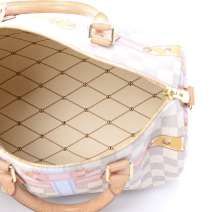 Louis Vuitton Damier Azur Summer Trunks Speedy Bandouliere 30 4 of 14