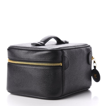 Chanel Caviar Vanity Cosmetic Case Black 3 of 9