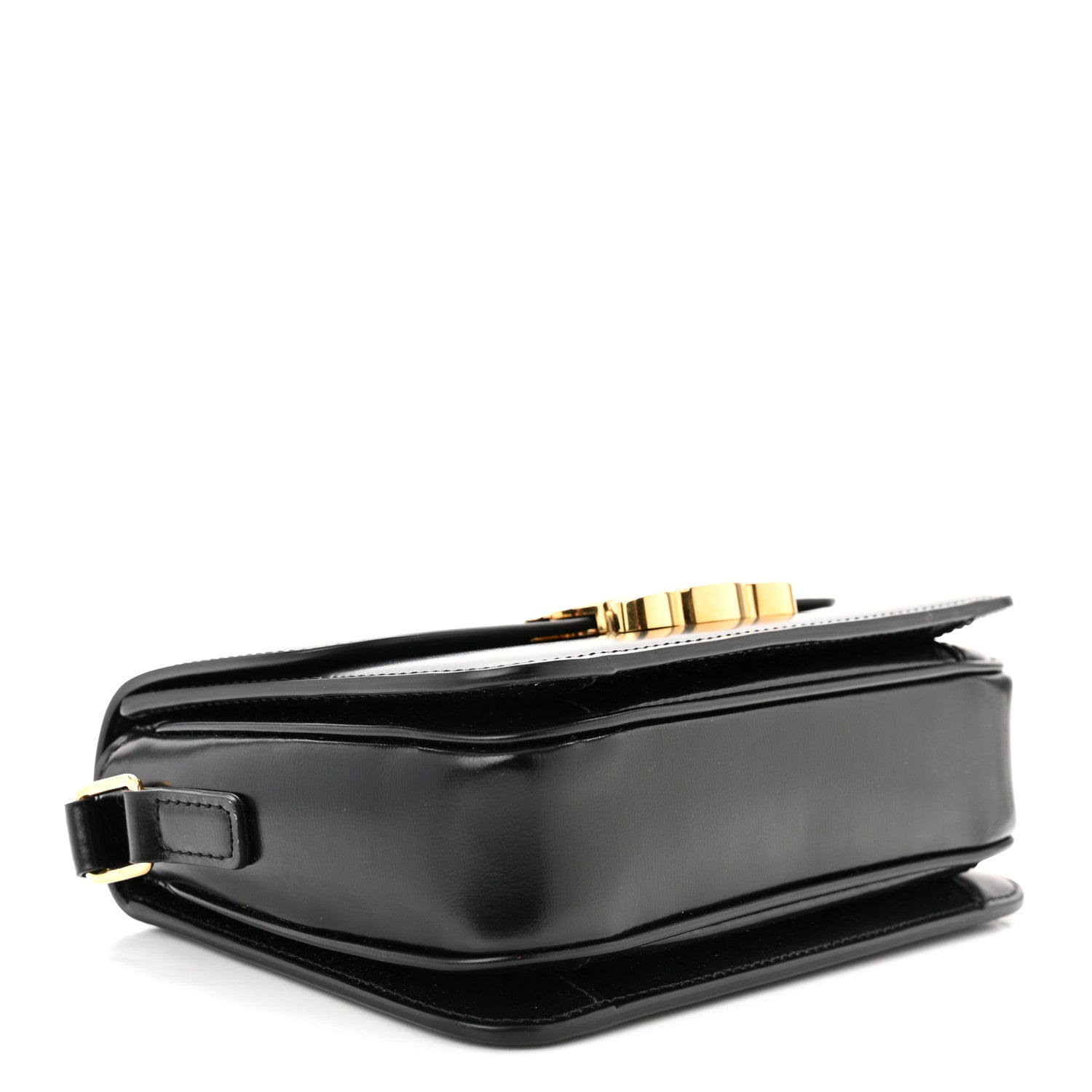 Celine Shiny Calfskin Teen Triomphe Black 4 of 11