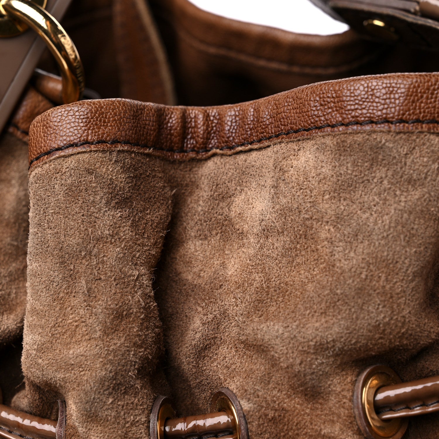 Louis Vuitton Suede Patent Monogram Irene Brown 12 of 17