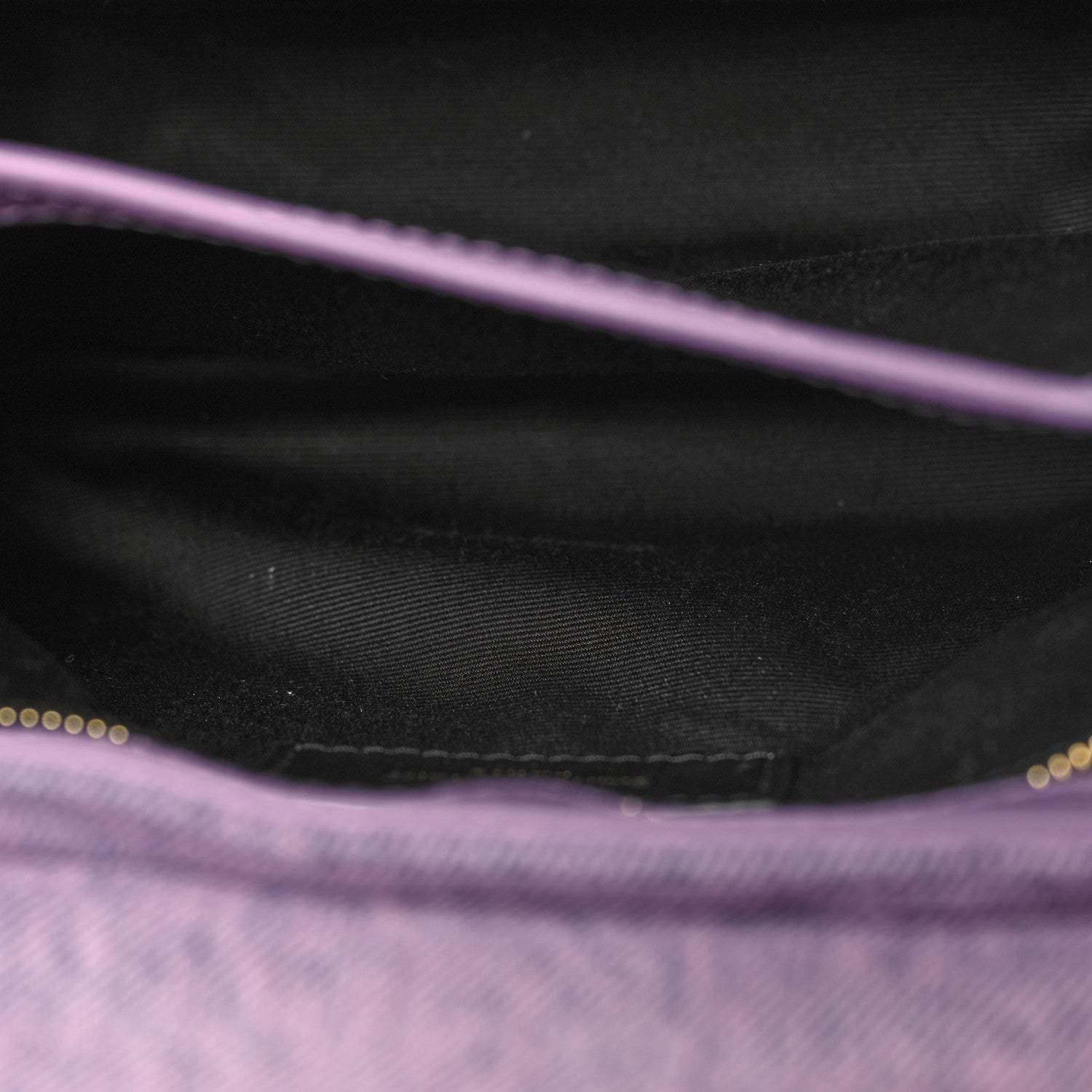 Saint Laurent Denim Y Quilted Monogram Toy Loulou Crossbody Bag Bleached Lilac 6 of 11