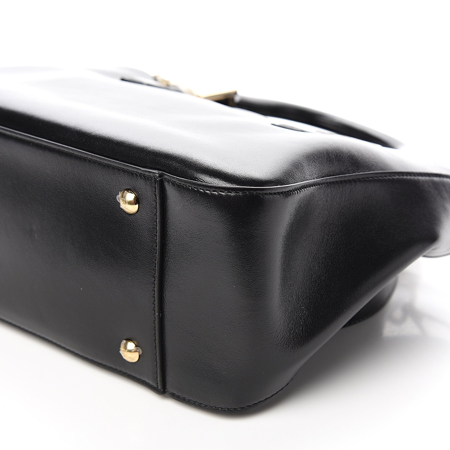 Fendi Vitello Glacier Small FF Tote Black 8 of 9