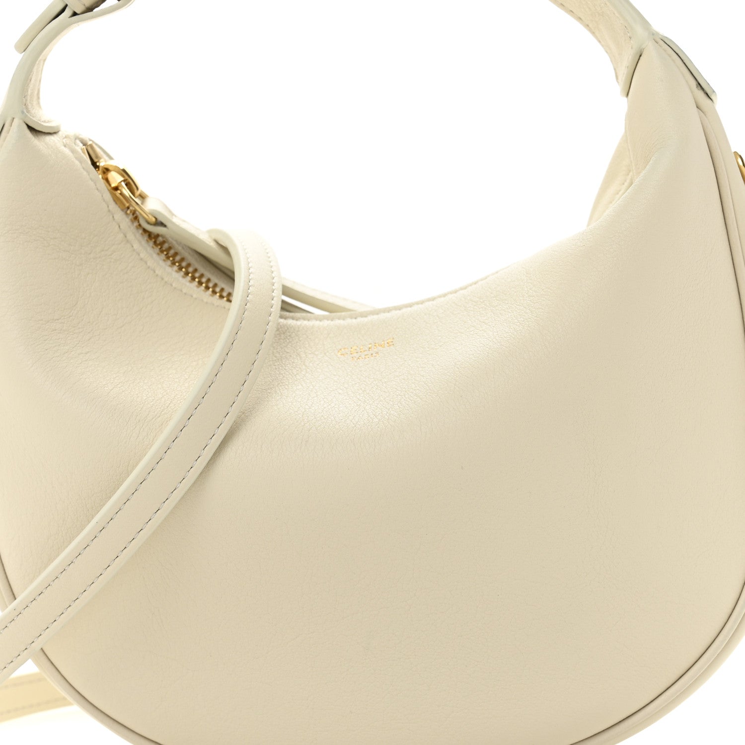 Celine Supple Grained Calfskin Teen Lulu Shoulder Bag Rice 9 of 14