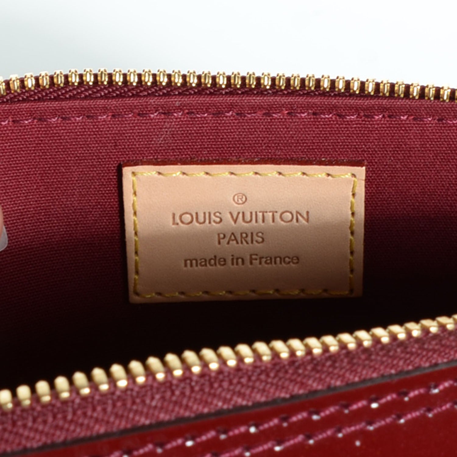 Louis Vuitton Vernis Alma BB Griotte 6 of 7