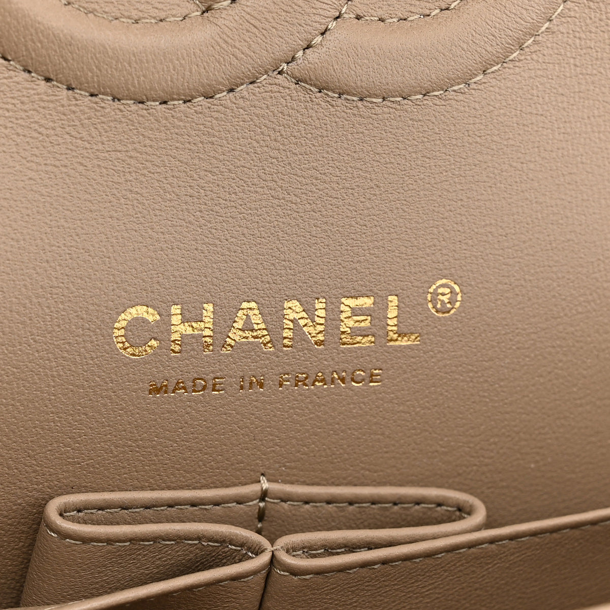 Chanel Caviar Quilted Medium Double Flap Dark Beige 6 of 11