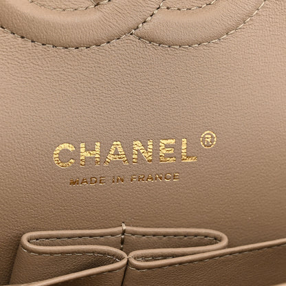 Chanel Caviar Quilted Medium Double Flap Dark Beige 6 of 11