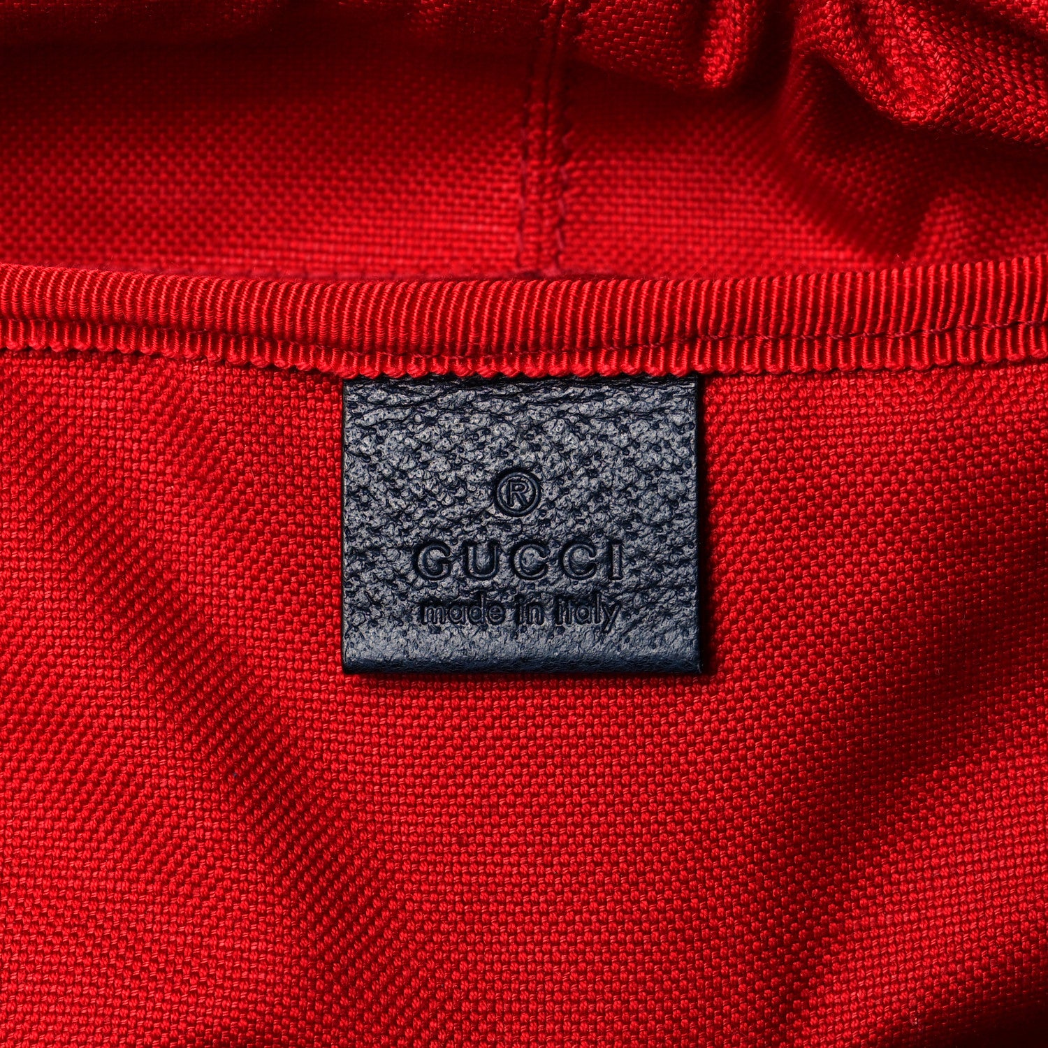 Gucci Covered Wool GG Monogram Large Double Buckle Backpack Navy Red 5 of 10