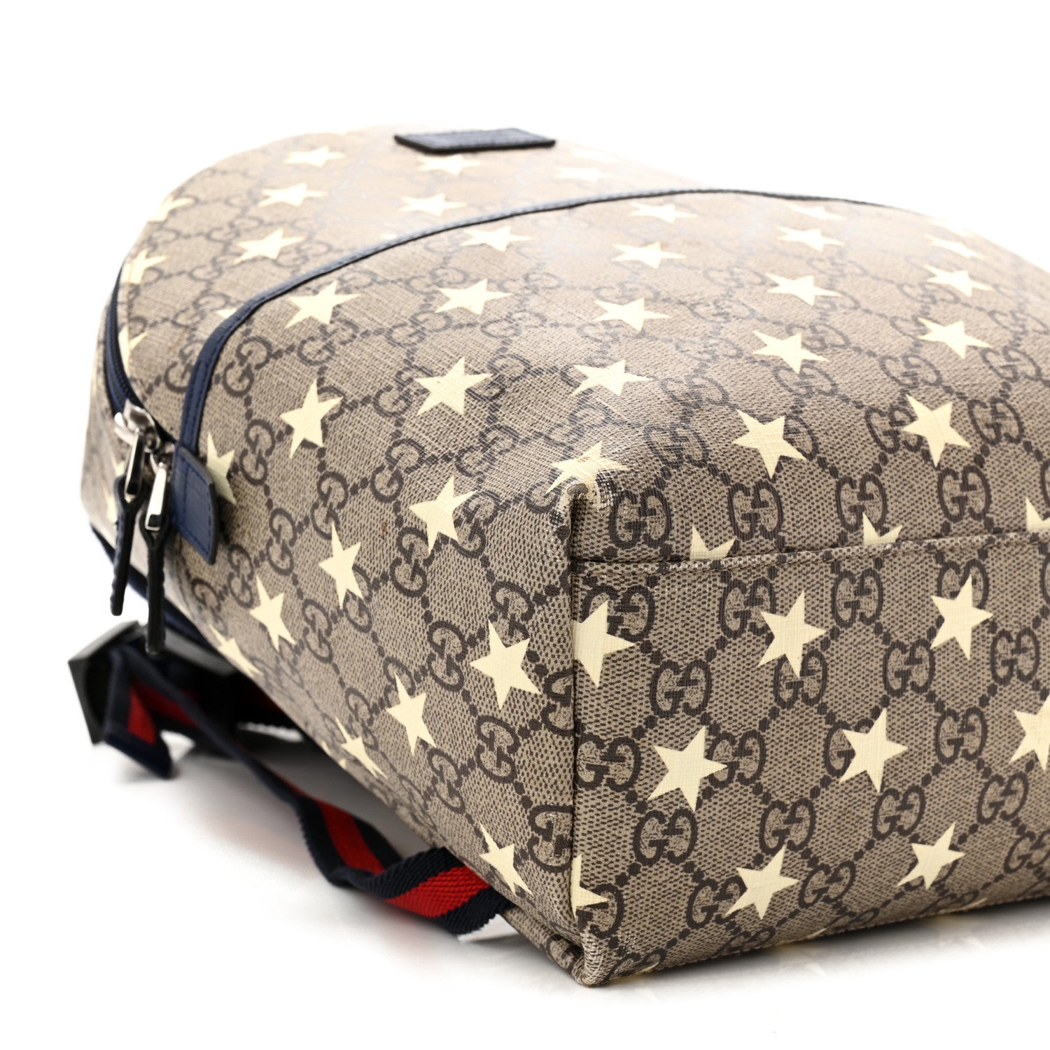 Gucci GG Supreme Monogram Stars Childrens Backpack Beige Ebony Yellow Royal 9 of 12