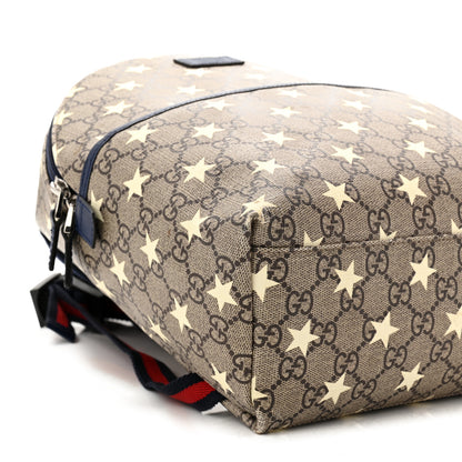 Gucci GG Supreme Monogram Stars Childrens Backpack Beige Ebony Yellow Royal 9 of 12