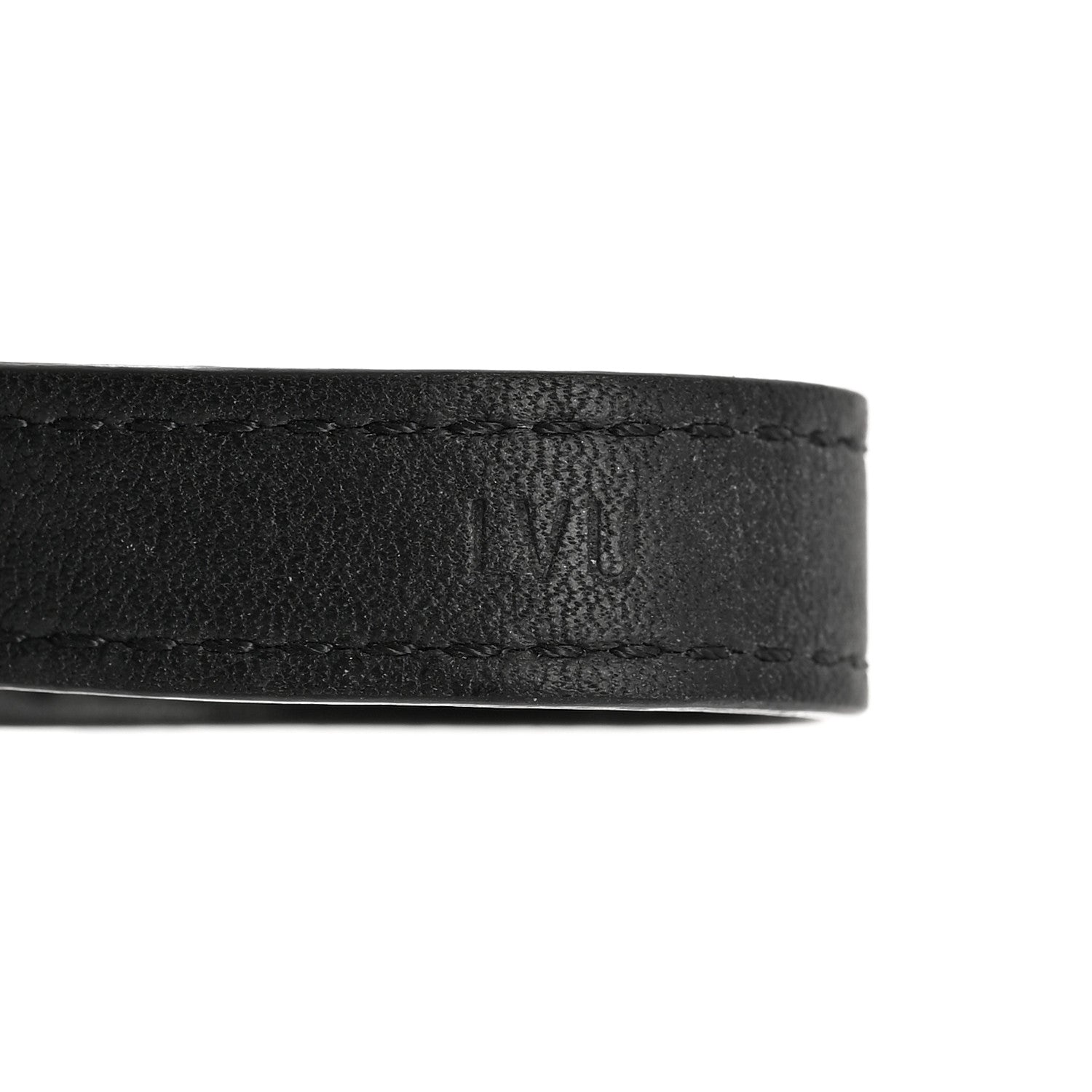Louis Vuitton Leather Double Wrap Bracelet Black 6 of 8