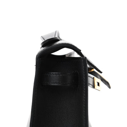 Hermes Swift Kelly Pochette Clutch Black 16 of 25