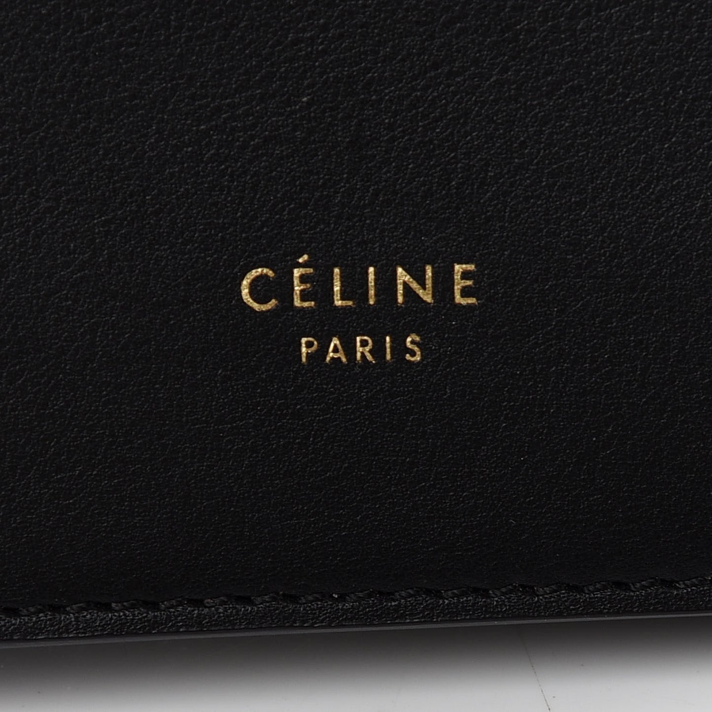 Smooth Calfskin Mini Clasp Bag Black
