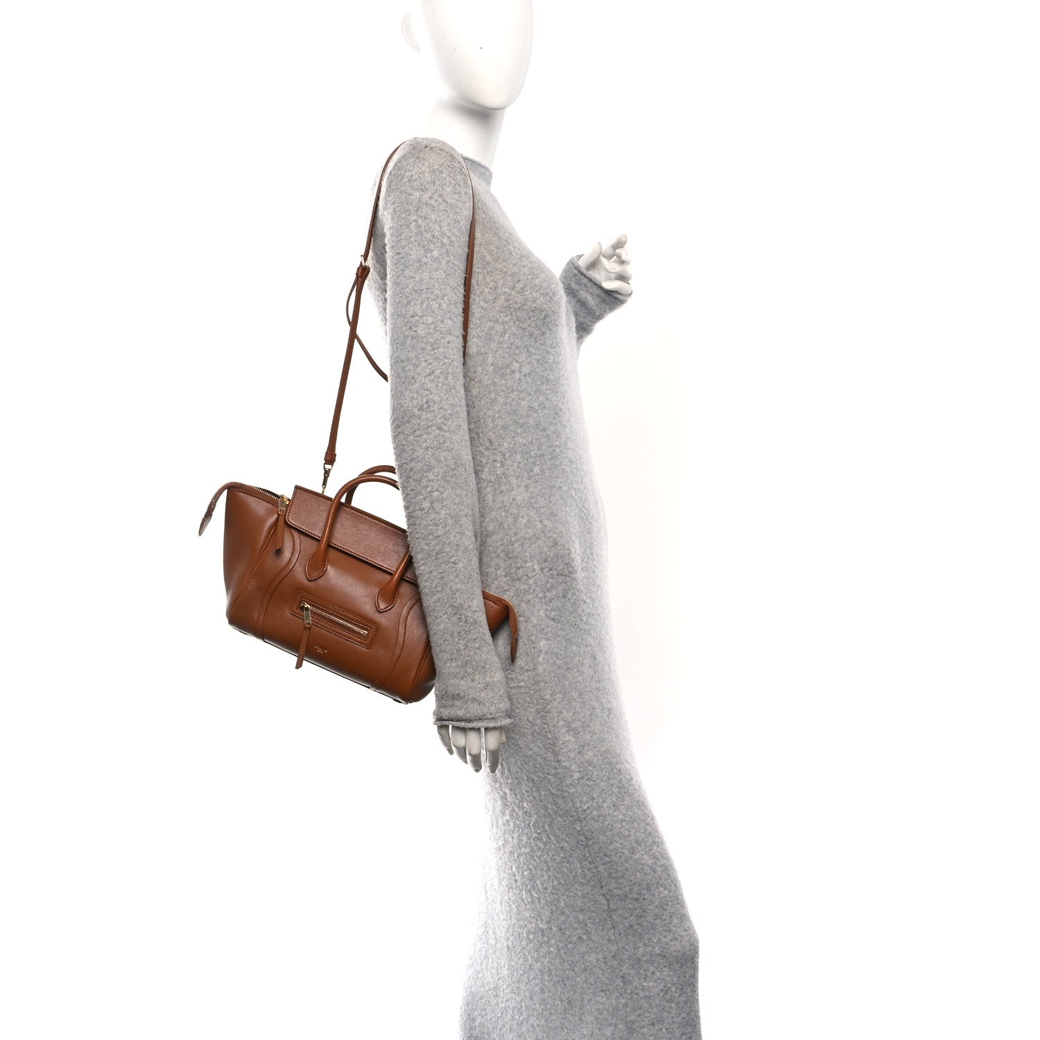 Celine Supple Shiny Lambskin Little New Luggage Soft Tan 2 of 10