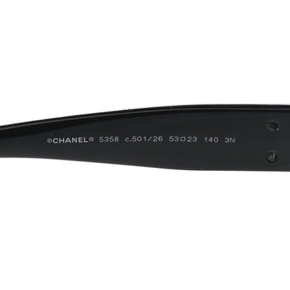 Chanel Acetate Butterfly Signature CC Sunglasses 5358 Black 5 of 8