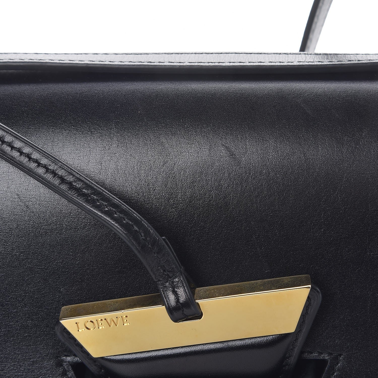 Loewe Calfskin Medium Barcelona Shoulder Bag Black 8 of 9