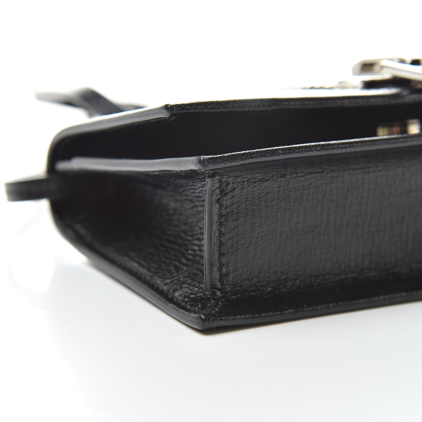 Calfskin Sedgwick Zip Clutch Black