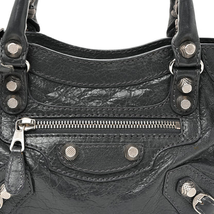 Balenciaga Agneau Giant 12 Silver Hardware Mini City Gris Fossile 9 of 11