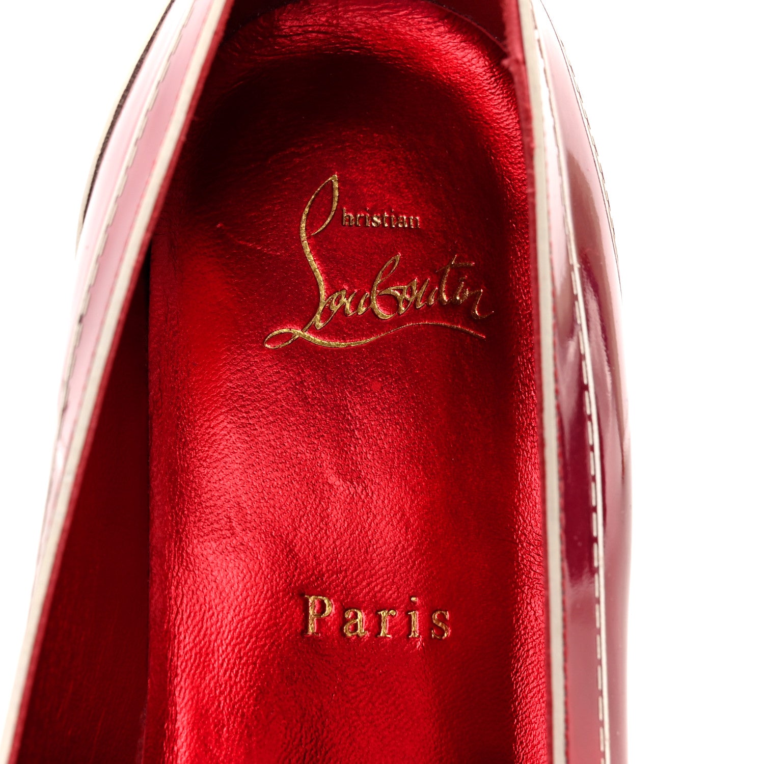 Christian Louboutin Patent Women Mocalaureat Loafers 41 Loubi White 7 of 10