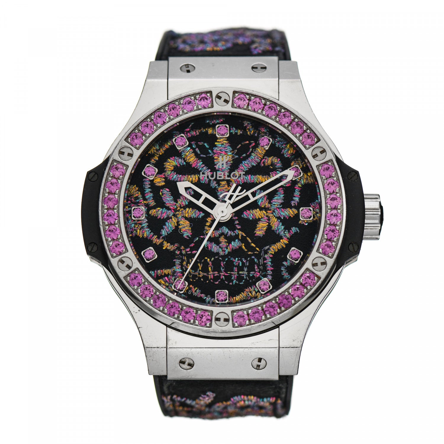 Hublot Stainless Steel Calfskin Sapphire 41mm Big Bang "Broderie Sugar Skull" Limited Edition Automatic Watch 343.SS.6599.NR.1233 1 of 6
