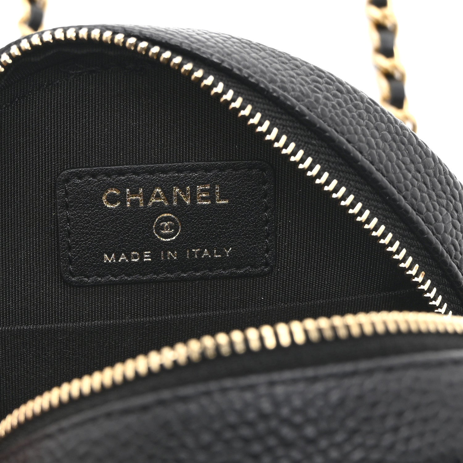 Chanel Caviar Quilted Round Filigree Crossbody Black 6 of 11