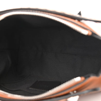 Fendi Vitello King Logo Embossed Mini By The Way Boston Bag Cuoio 4 of 9