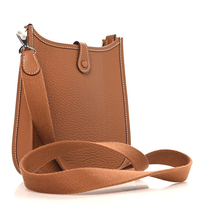 Hermes Taurillon Clemence Evelyne TPM Gold 3 of 11