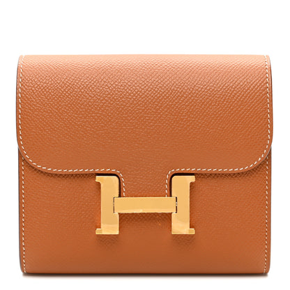 Hermes Epsom Constance Short Wallet Gold 1 of 8