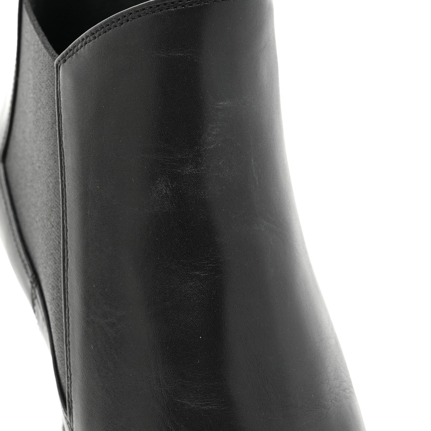 Saint Laurent Calfskin Classic Paris Ela 80 Ankle Boots 39.5 Black 9 of 12