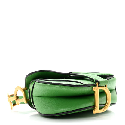 Christian Dior Goatskin Micro Saddle Bag Green 3 of 7