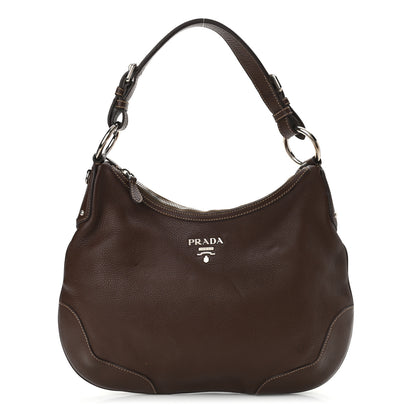 Prada Vitello Daino Hobo Bruciato 1 of 10