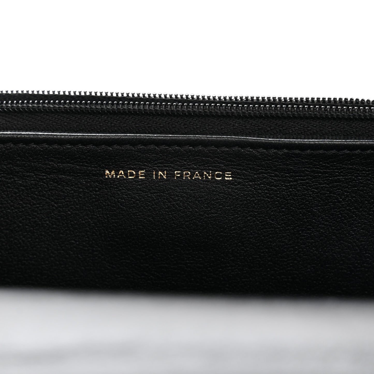 Lambskin Quilted Sweetheart Wallet On Chain WOC Black