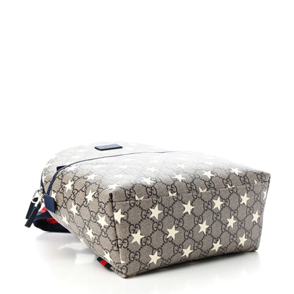 Gucci GG Supreme Monogram Stars Childrens Backpack Beige Ebony Yellow Royal 4 of 9
