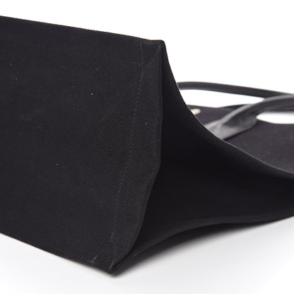 Saint Laurent Linen Calfskin Rive Gauche Tote Black 6 of 13