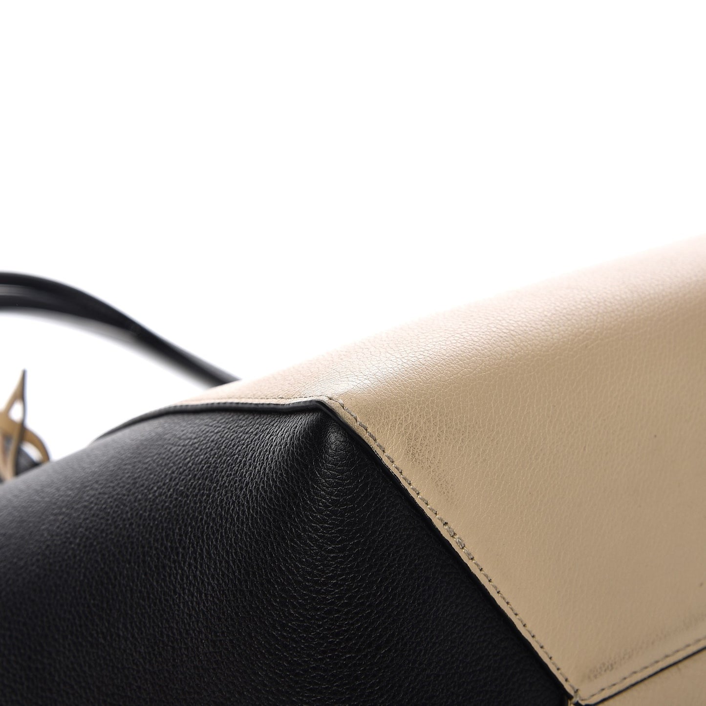 Calfskin Lockme Cabas Vanille Black