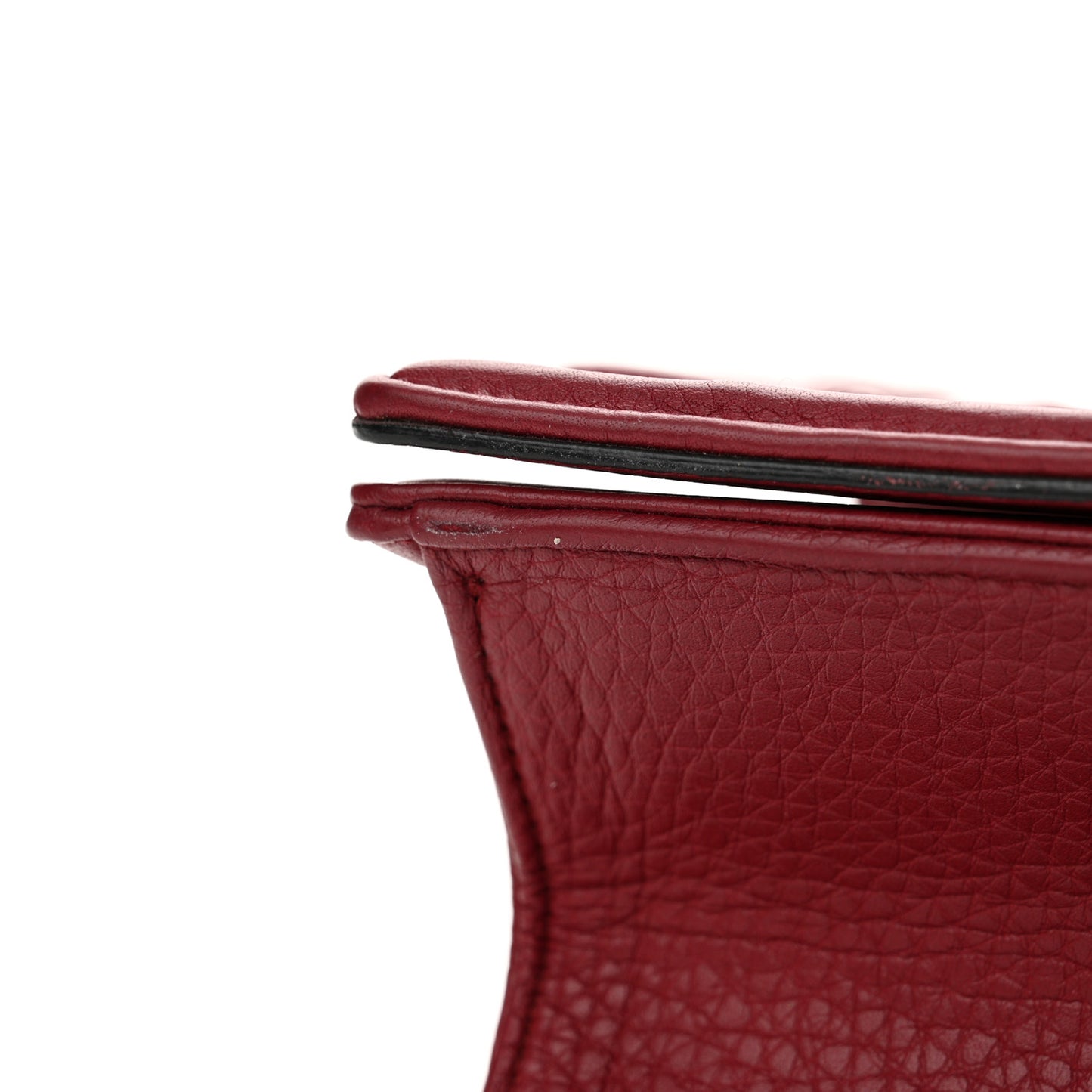 Grained Calfskin Medium Diorama Flap Bag Red