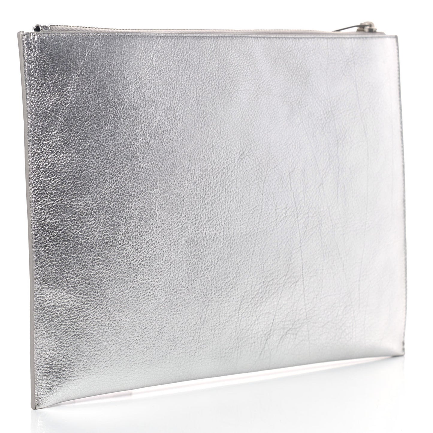 Calfskin Star Rider iPad Pouch Argento