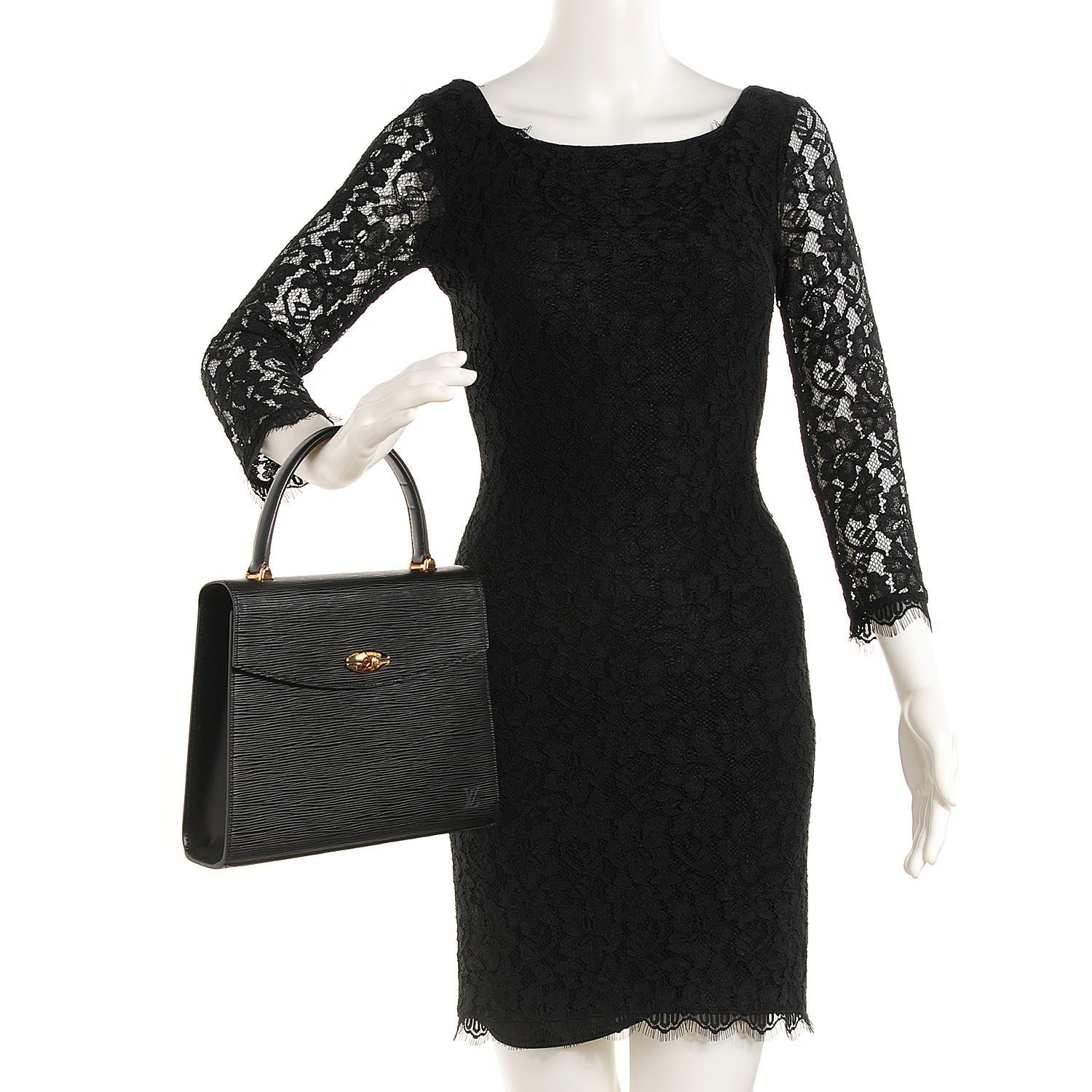 Louis Vuitton Epi Malesherbes Black 2 of 7